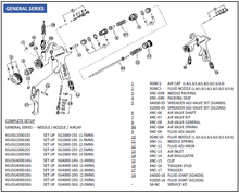 Load image into Gallery viewer, Star New Century S4000 Gravity Spray Gun