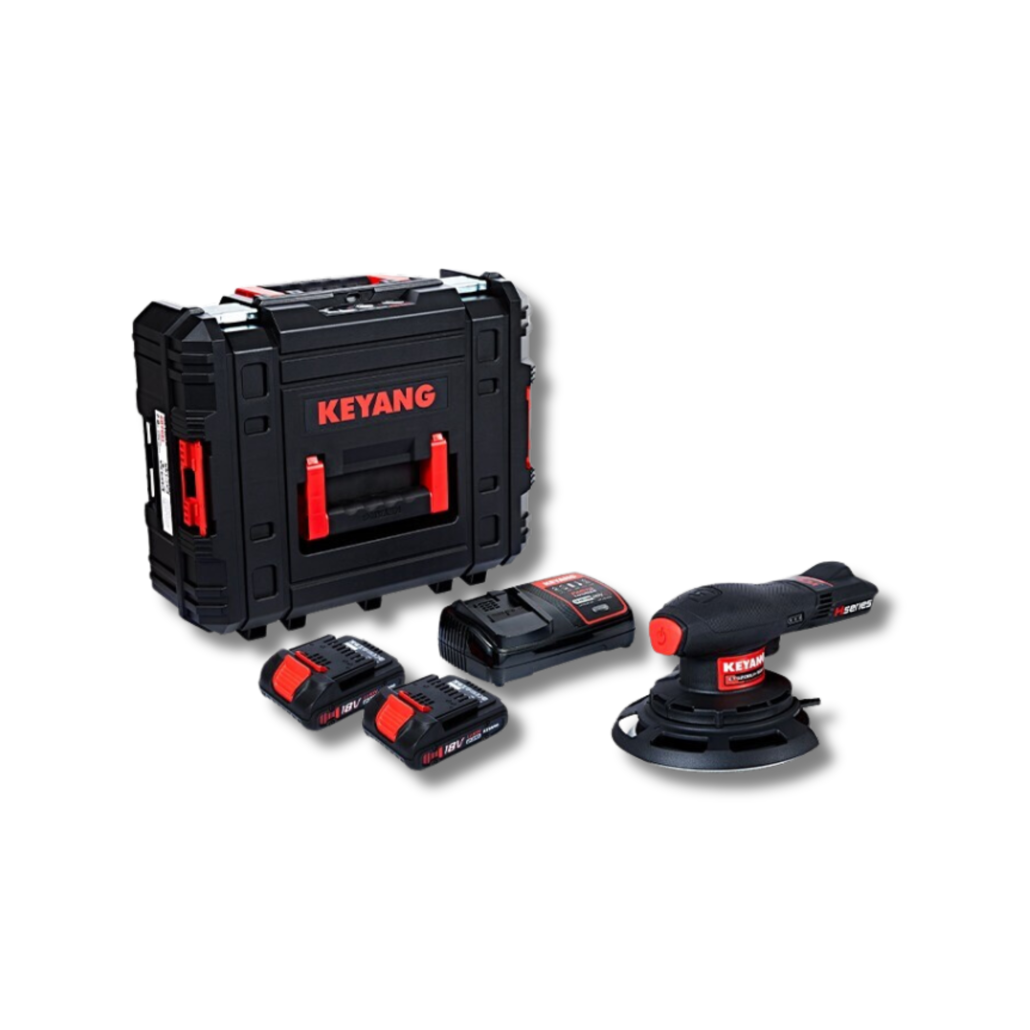 Keyang Keyang 18V 150mm Cordless Sander Kit – Spray Blast Inspect