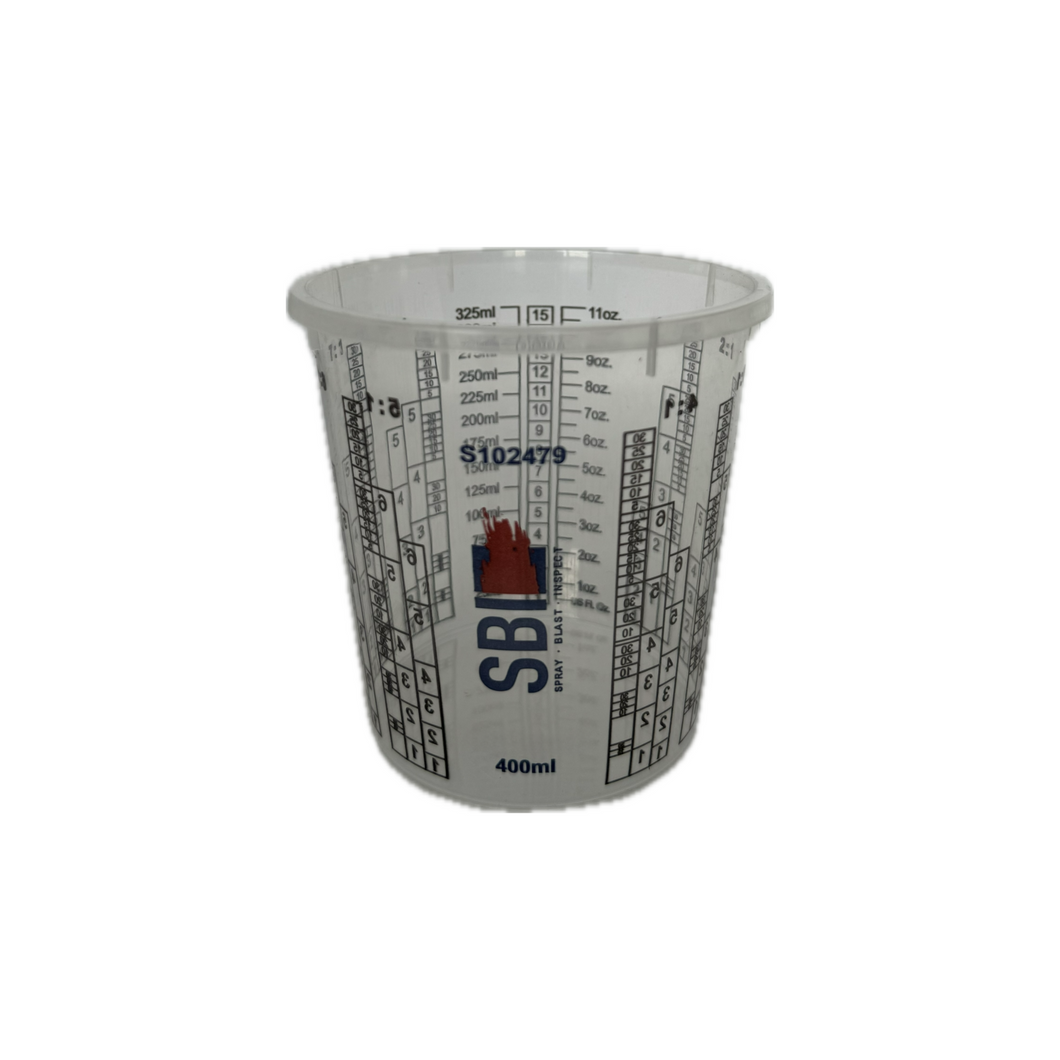 SBI Calibrated Plastic Mixing Cup, 400ml