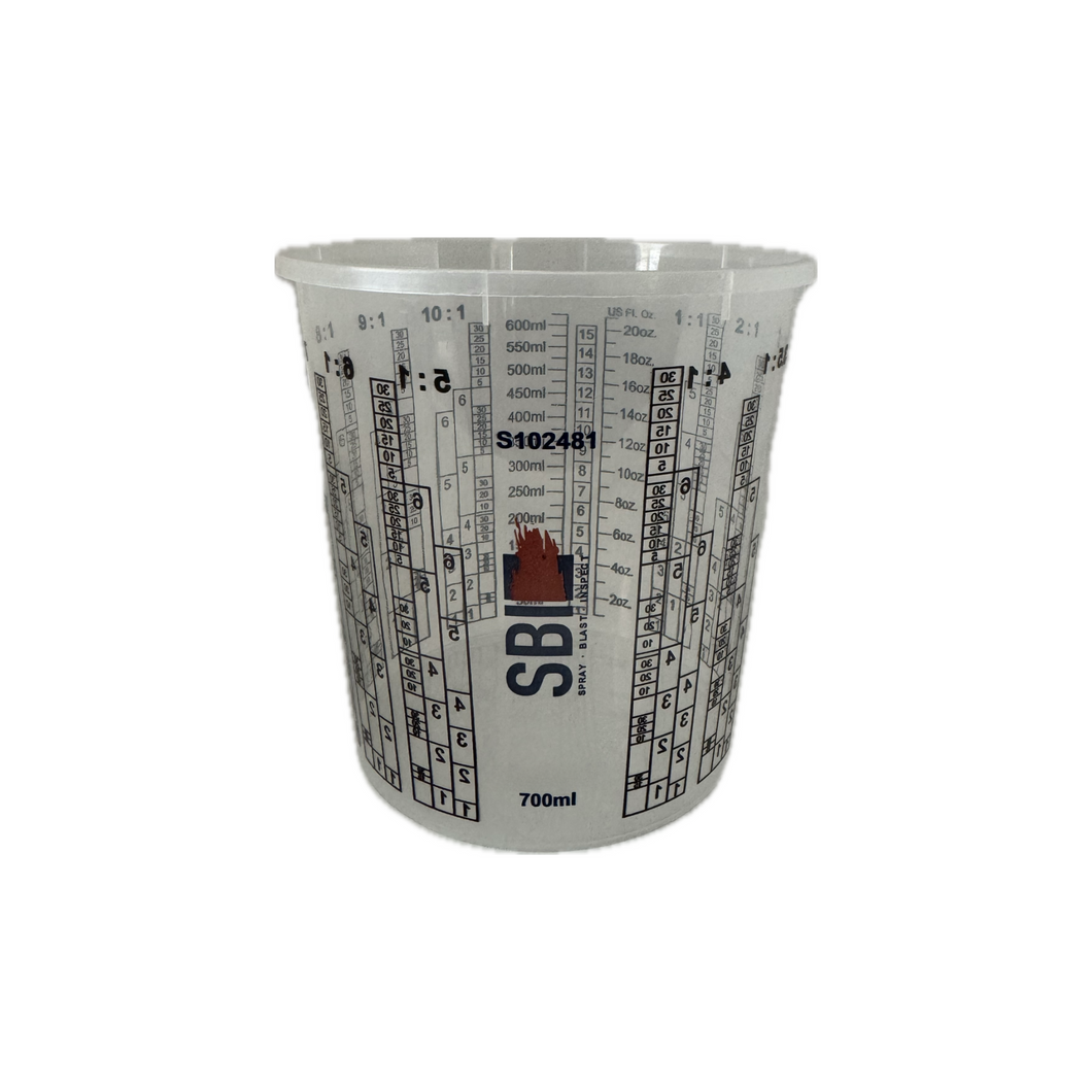 SBI Calibrated Plastic Mixing Cup, 700ml