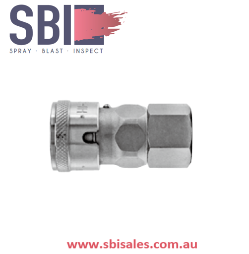 Hi Cupla Hose Coupling Socket Female Thread (SF) - Steel